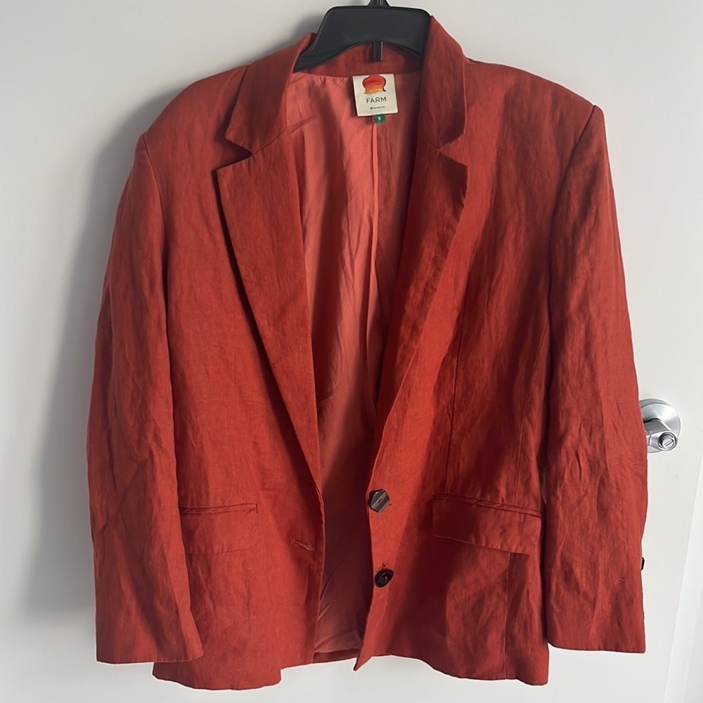 FARM Rio Orange Blazer - Picture 4 of 7